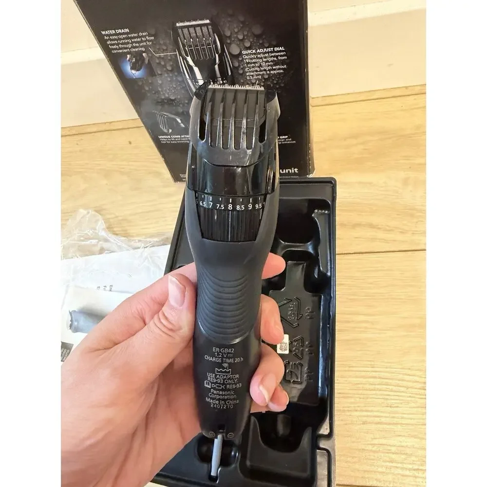 Panasonic ER GB42K Men's Hair Trimmer Waterproof Adjustable Blade Lengths